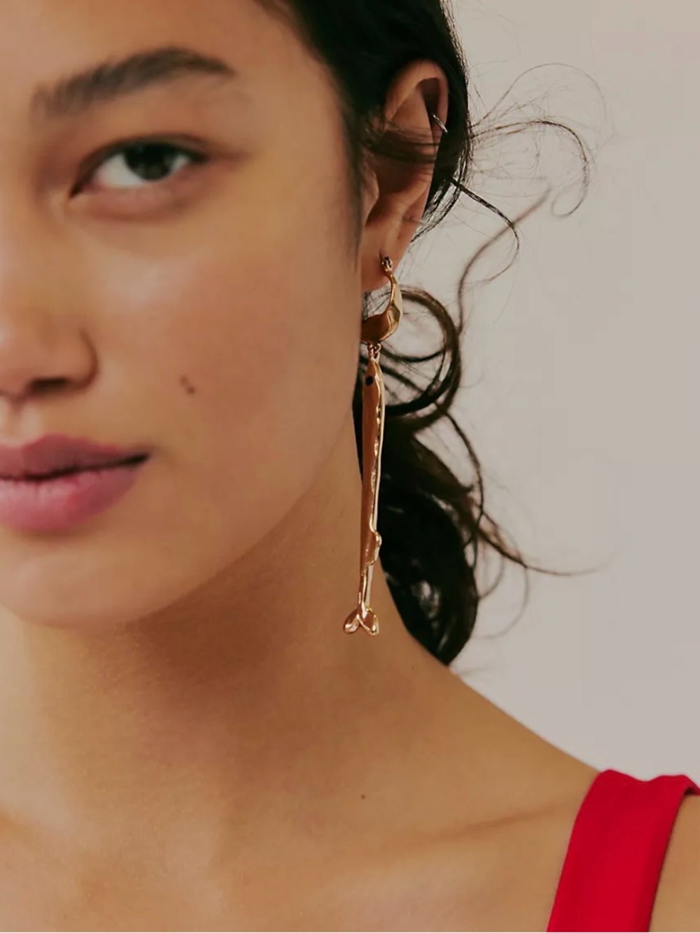 Free People Carter Dangle Earrings Gold